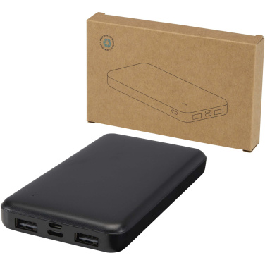 Logotrade liikelahja mainoslahja kuva: Intan 10 000 mAh:n ja 10 W:n varavirtalähde kierrätetystä muovista